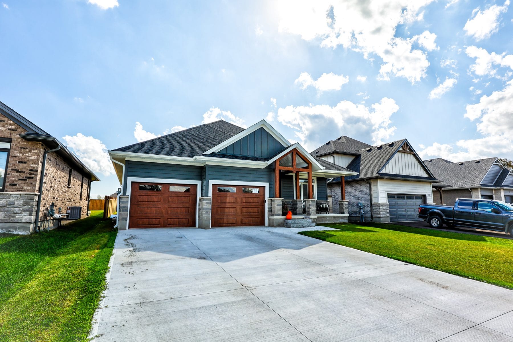 A finished MP Custom Homes bungalow