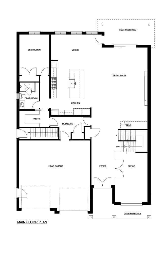 Custom Home 8 — Main Floor plan