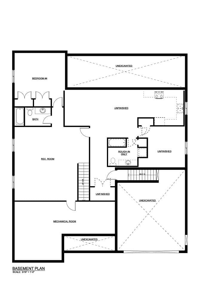 Custom Home 11 — Basement plan