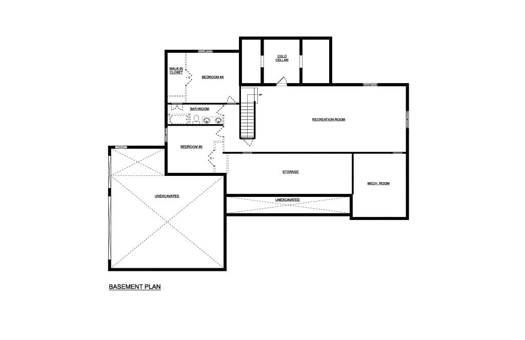 Custom Home 13 — Basement plan