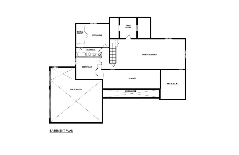 Custom Home 13 — Basement plan