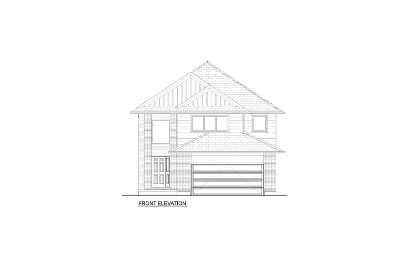 116 Aspen Parkway — Front Elevation plan