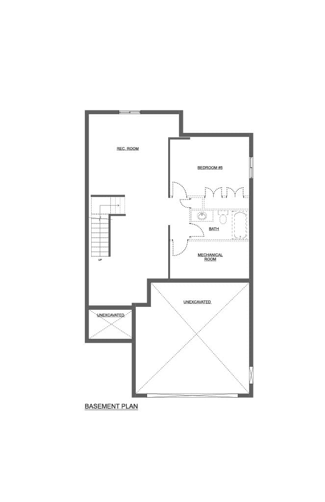 116 Aspen Parkway — Basement plan