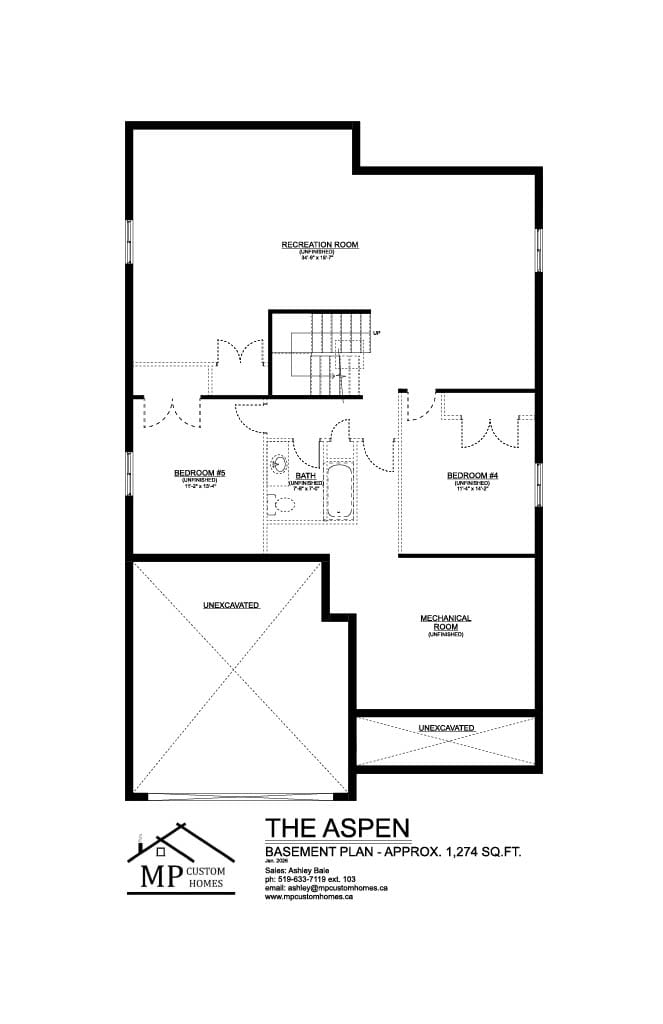 The Aspen — Basement plan