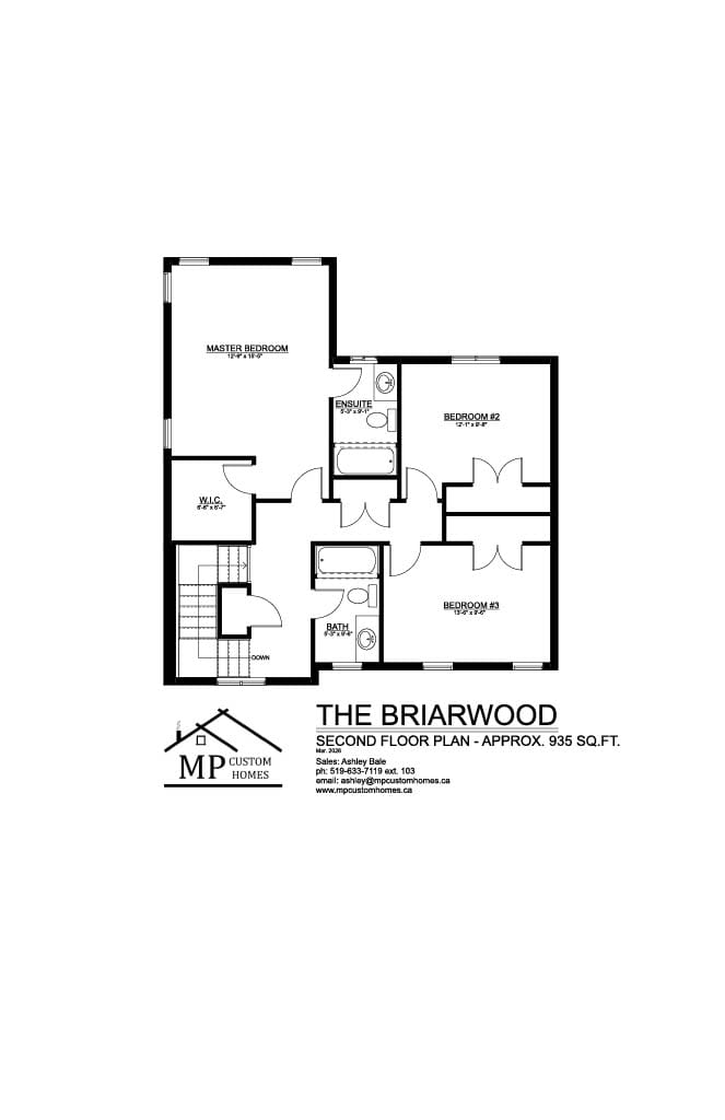 The Briarwood — Second Floor plan