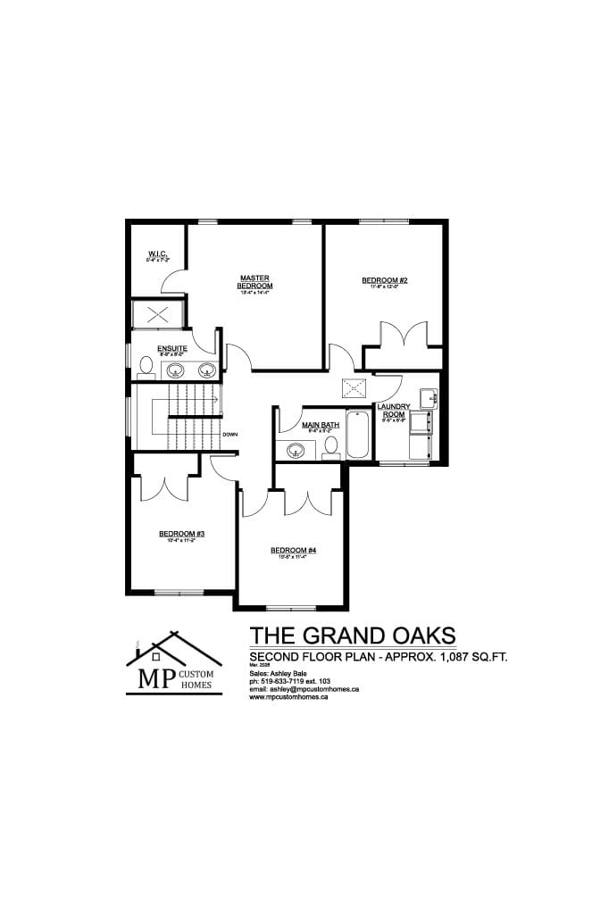 The Grand Oaks — Second Floor plan