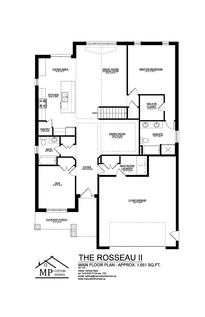 The Rosseau II — Main Floor plan
