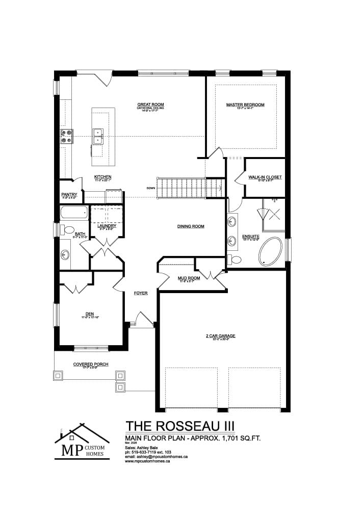 The Rosseau III — Main Floor plan