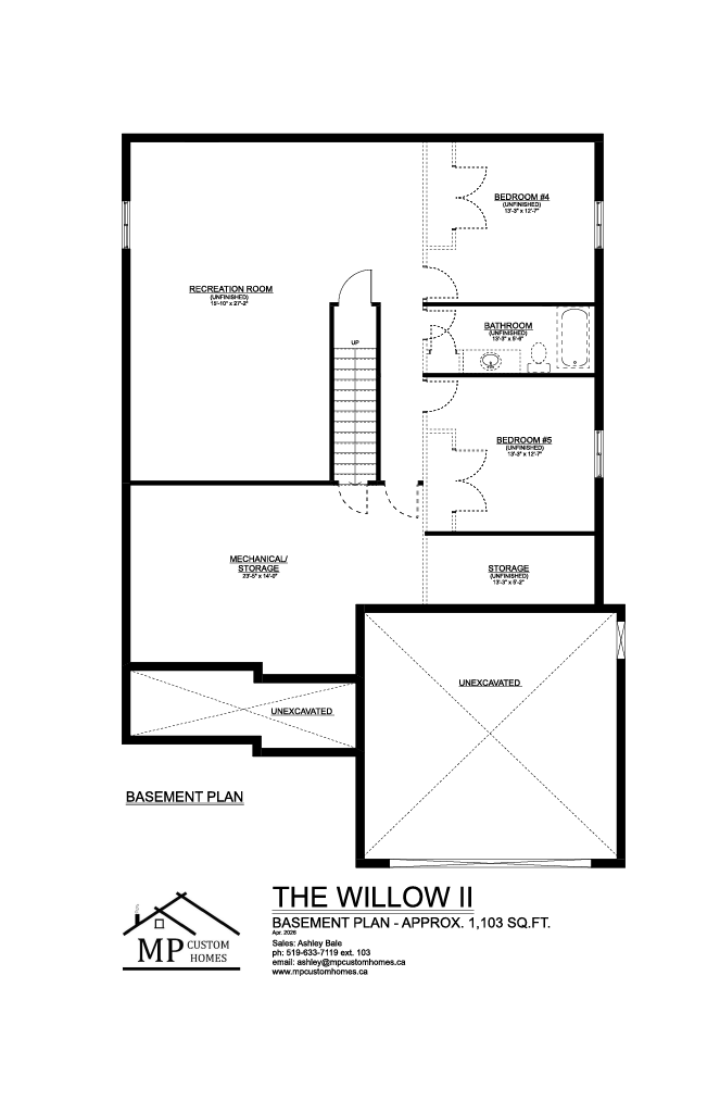 The Willow II — Basement plan