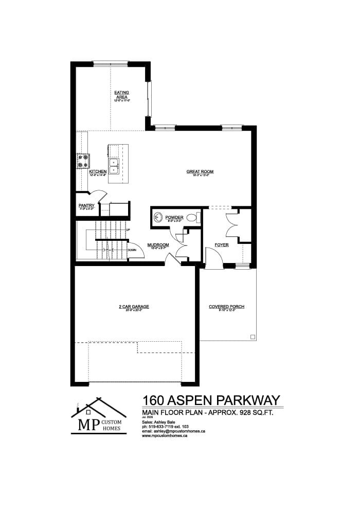 The Grand Oaks — Main Floor plan