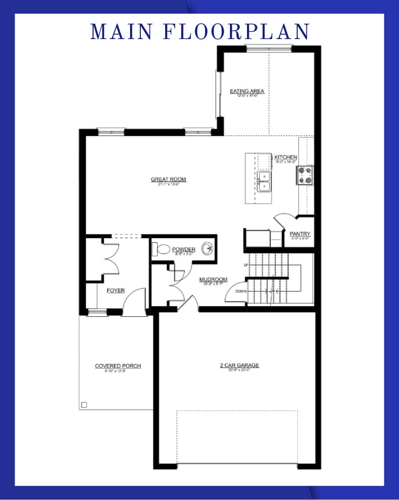 The Grand Oaks — Main Floor plan