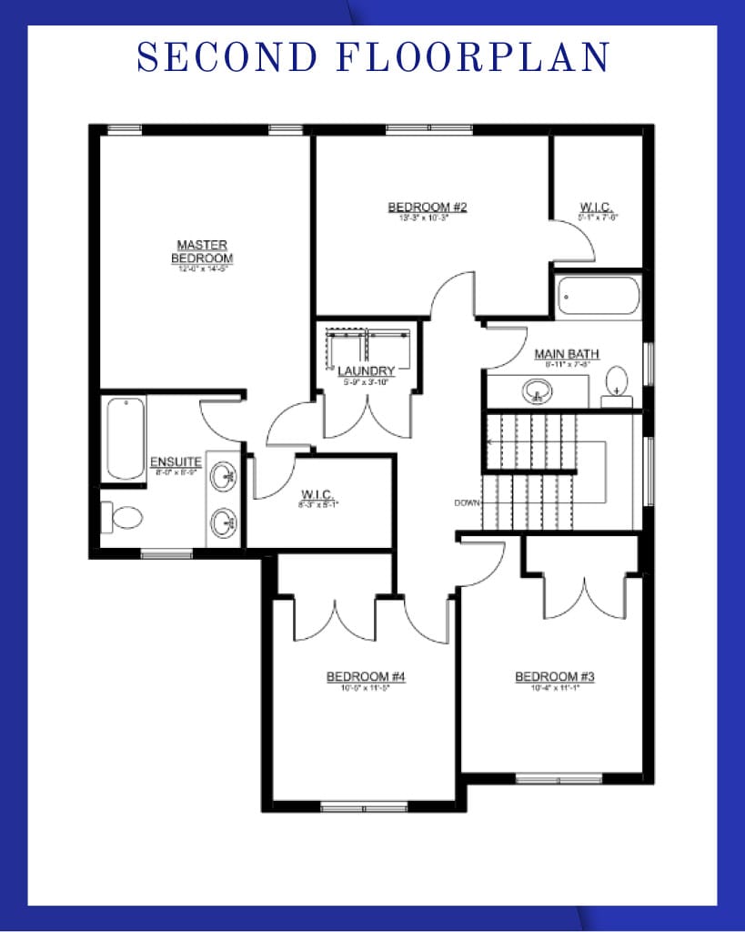 The Grand Oaks — Second Floor plan