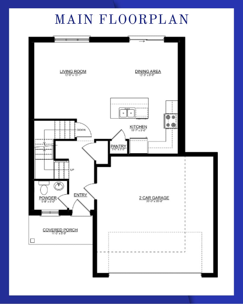 The Maplewood — Main Floor plan