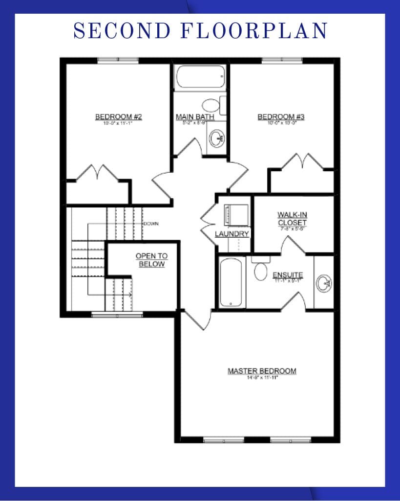 The Maplewood — Second Floor plan