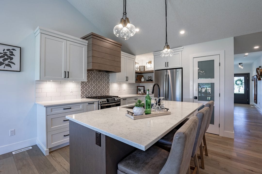 A bright kitchen in an MP Custom Homes build