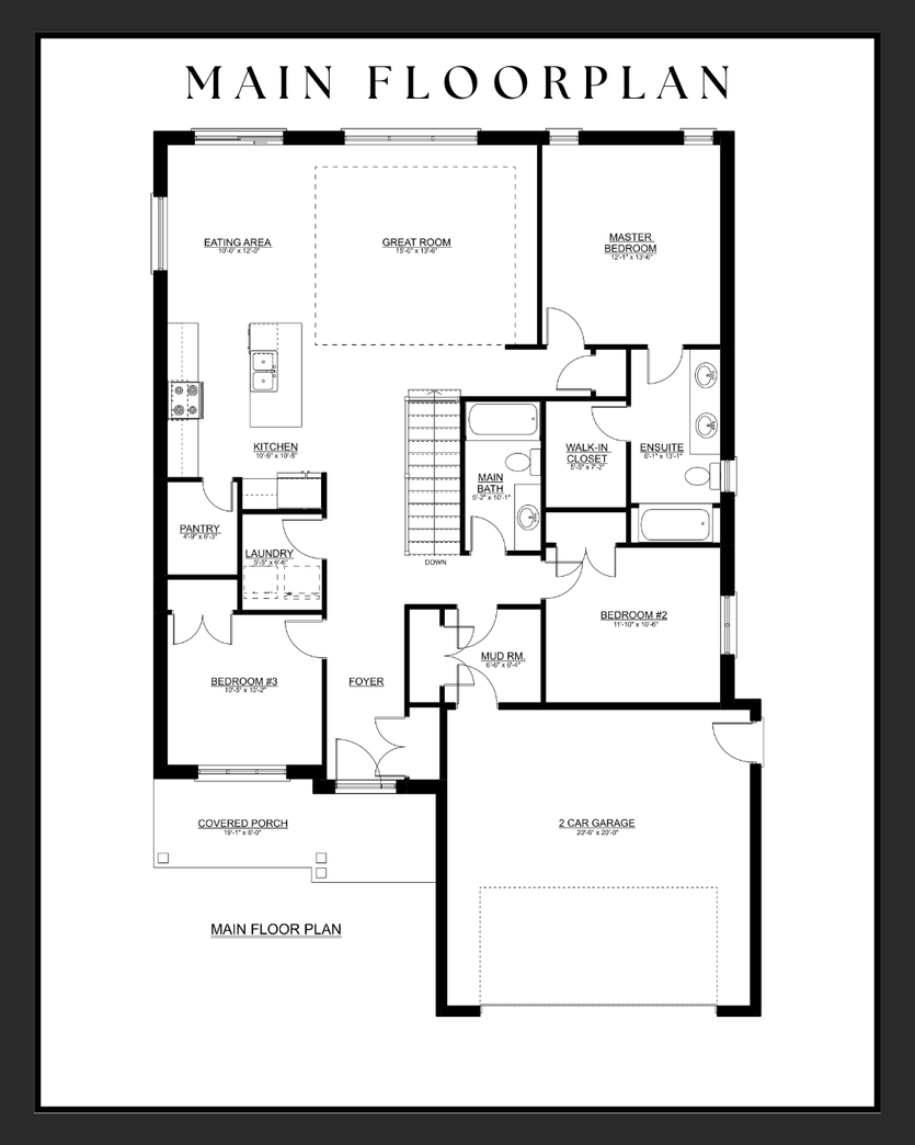 The Willow II — Main Floor plan