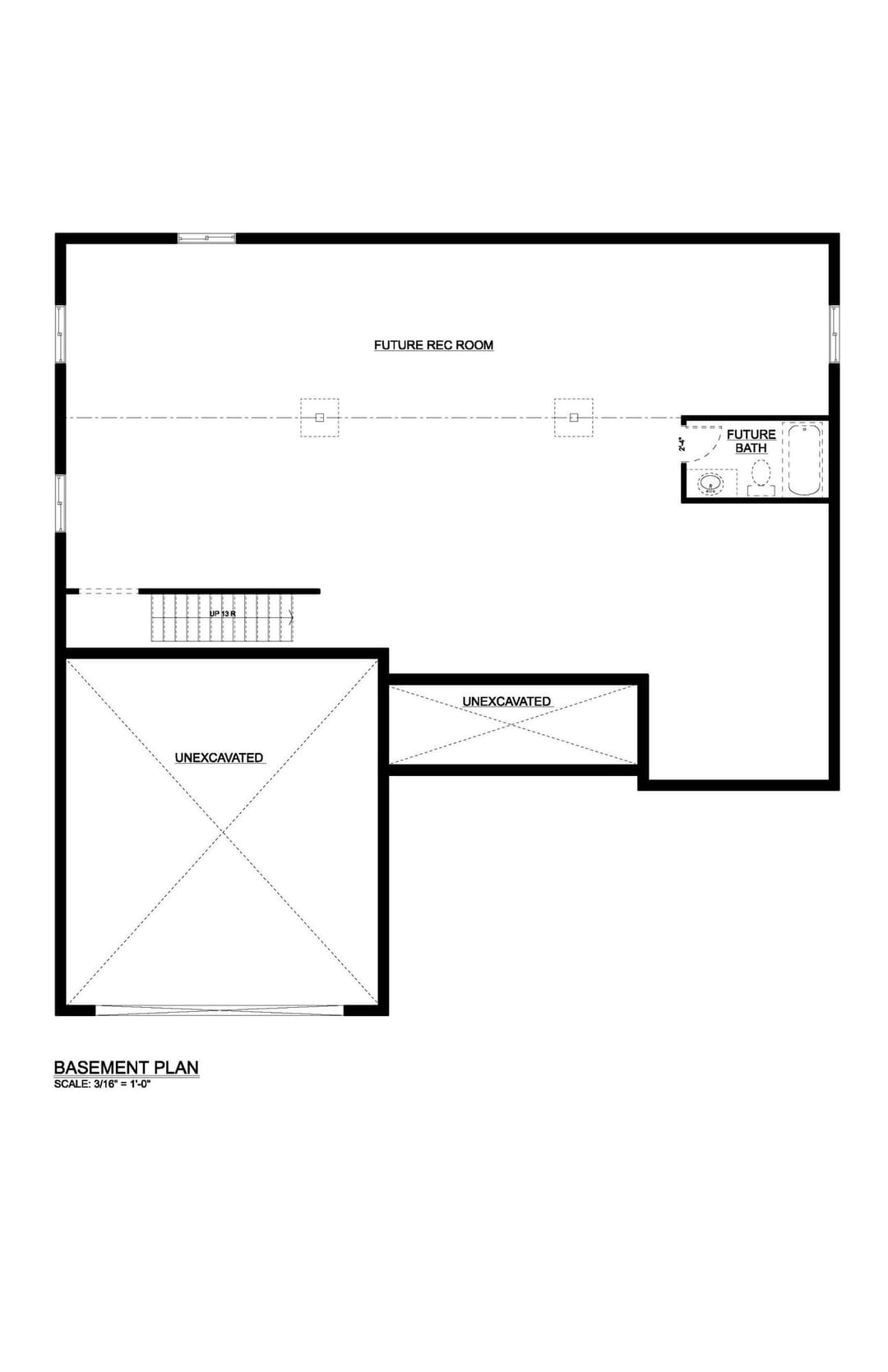 Custom Home 2 — Basement plan