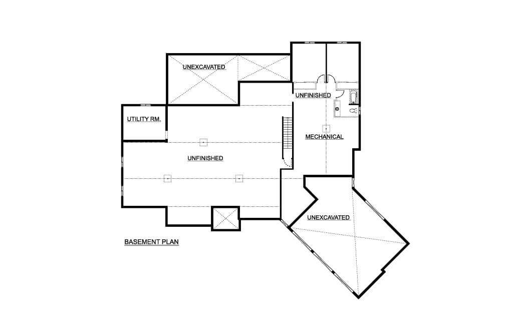 Custom Home 6 — Basement plan