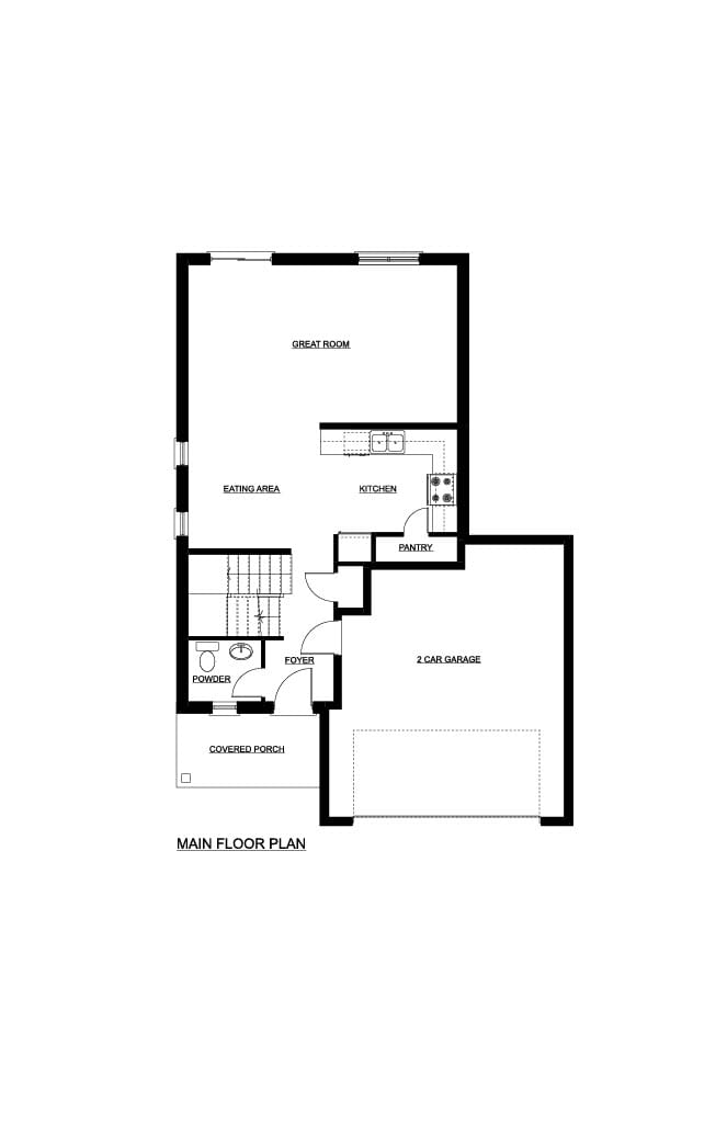 The Lexington — Main Floor plan