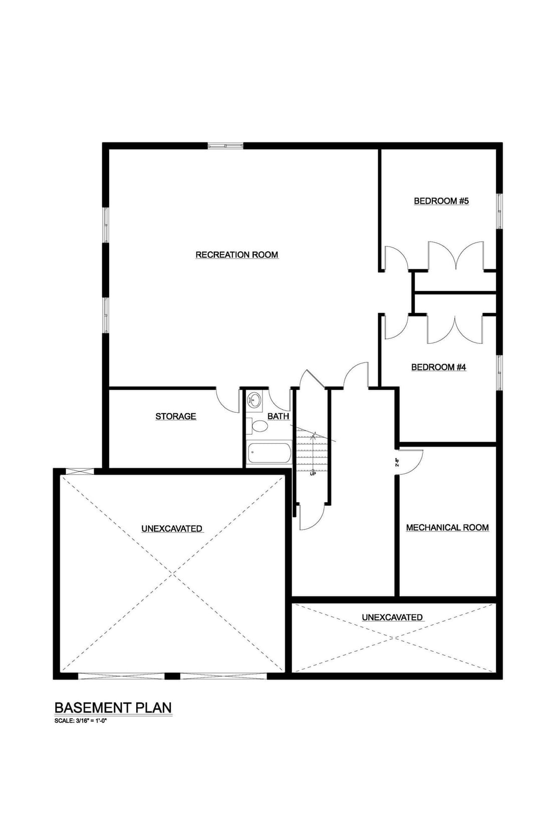 The Remington — Basement plan