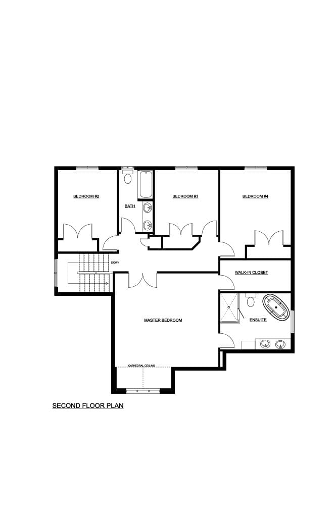 The Waterford — Second Floor plan